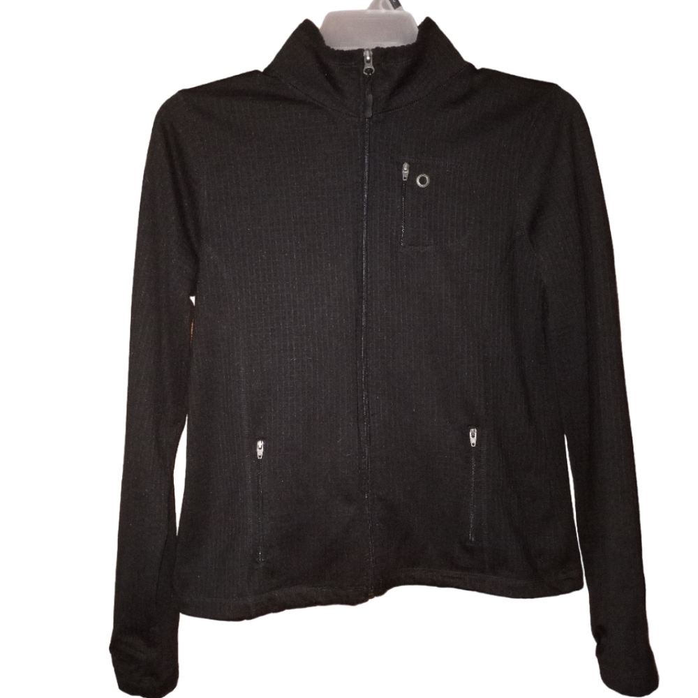 Danskin Now Athletic Jacket Black Size L 12-14 Activewear